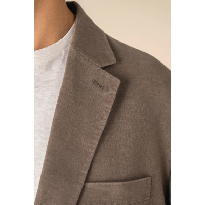 Men's washed effect linen blazer